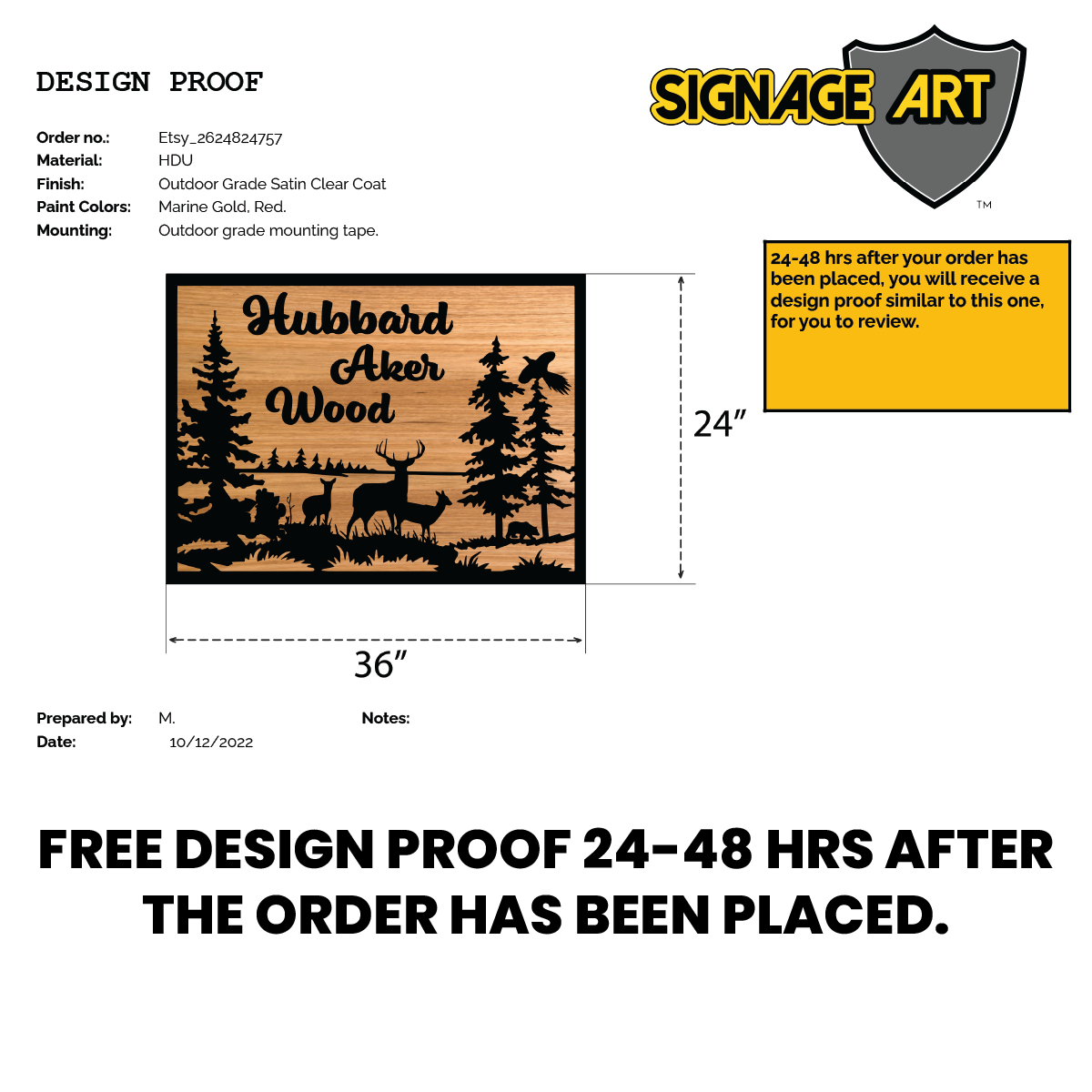 Custom Carved Wooden Sign with Desert Landscape and Personalized Text