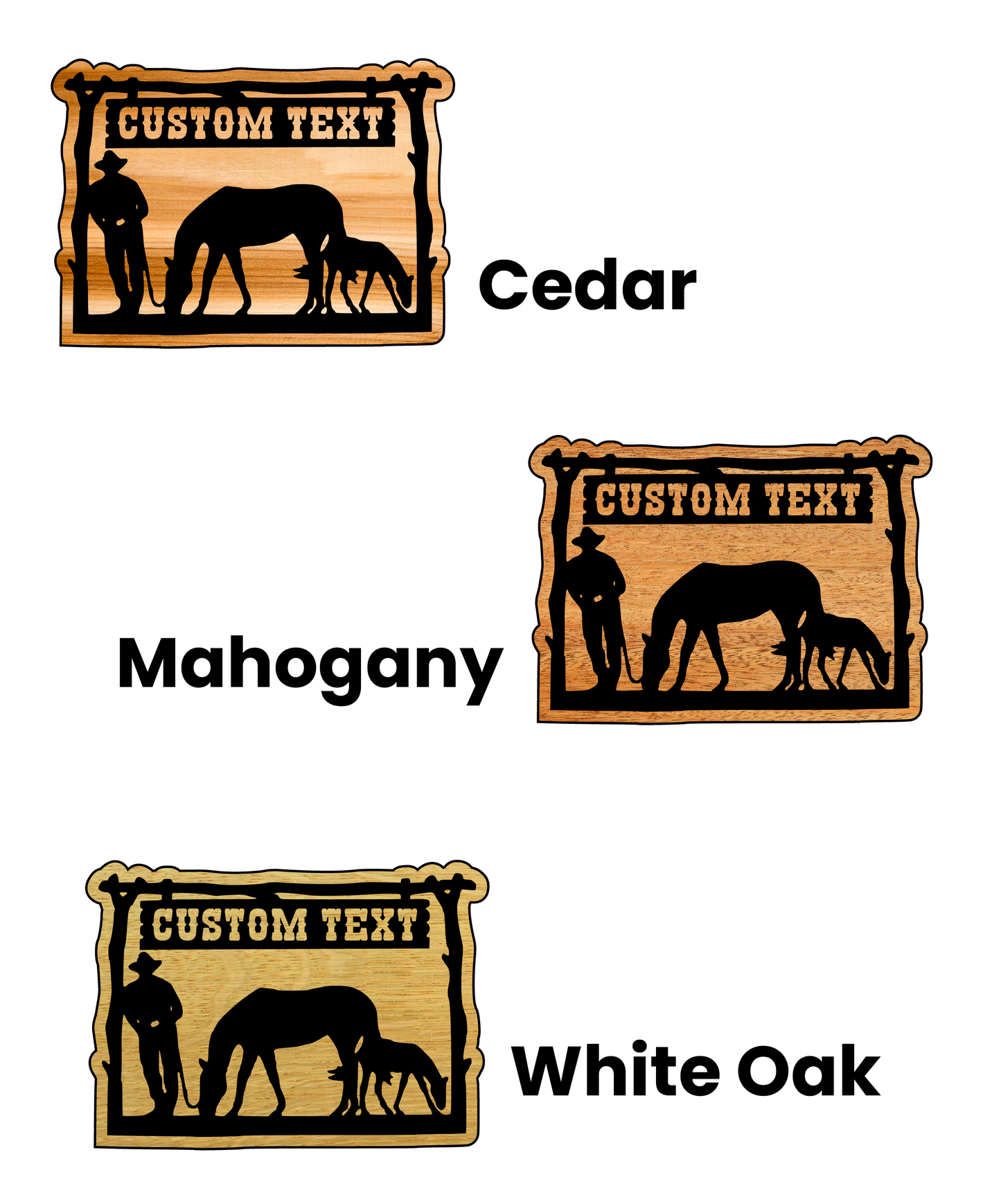 Rustic Ranch Sign with Personalized Text