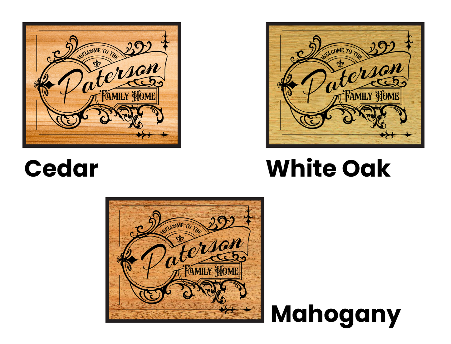 Custom Wooden Family Sign Personalized with Family Name - Vintage 1