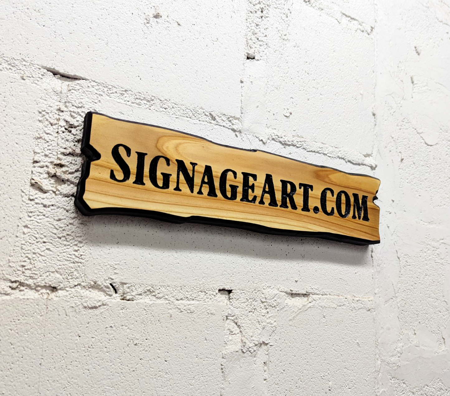 Rough/Reclaimed Cedar Sign with Personalized Text