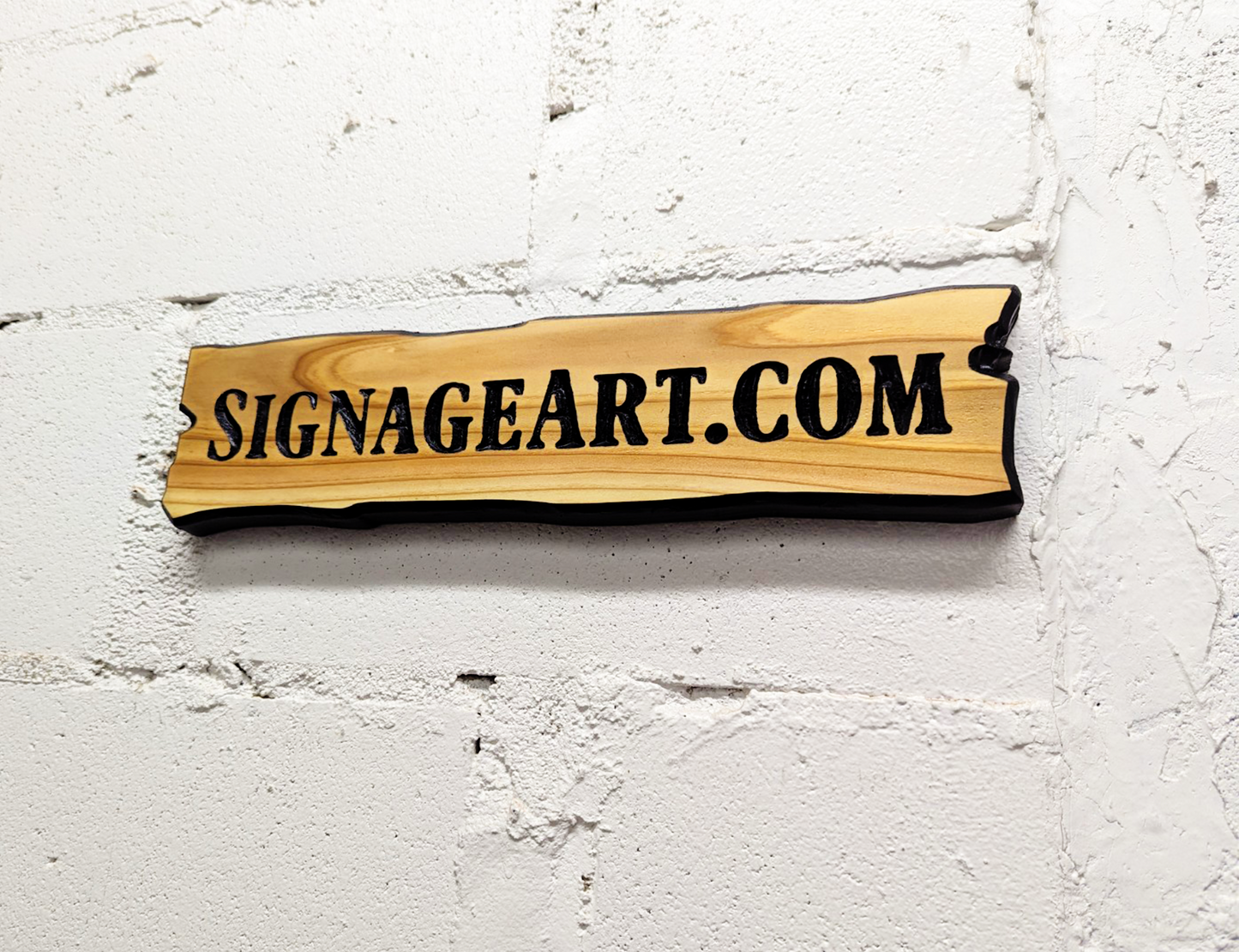 Rough/Reclaimed Cedar Sign with Personalized Text