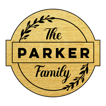 Personalized Round Carved Family Sign
