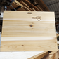 Engraved Wooden Sign With Woodsy Landscape And Personalized Engraving