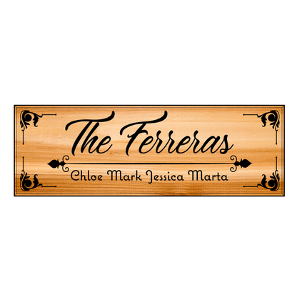 Custom Wooden Sign - Personalized with Family Names or Any Custom Text