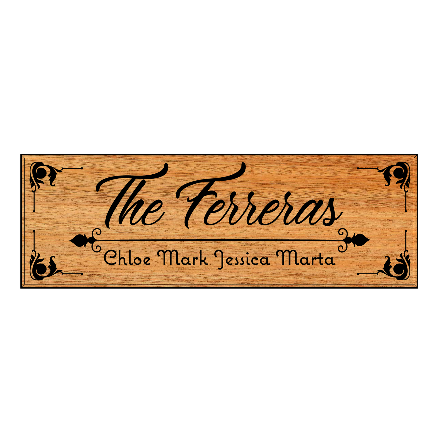 Custom Wooden Sign - Personalized with Family Names or Any Custom Text