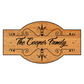 Personalized Carved Wooden Sign with Custom Text / Family Name