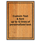 Simple Text Only Custom Wooden Sign - Rectangle 1:1.4 - 12 lines